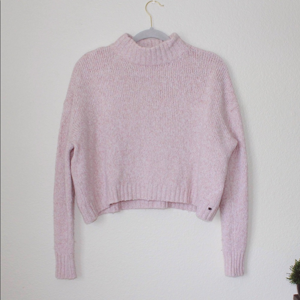 American Eagle Chunky Cropped Turtleneck Sweater